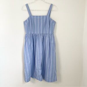 a new day Size Medium 100% Cotton Blue Stripe Dress. Size M